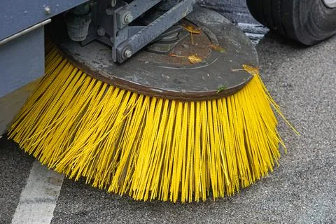 Street sweeper machine Stock Photos
