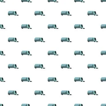 Street sweeper pattern for city cleaning service Illustrazione stock