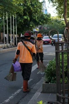 Street sweeper Foto stock