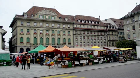 Street Swiss Cities Stock-Footage 32190757
