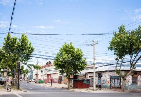 Street of Talca Stock Photos