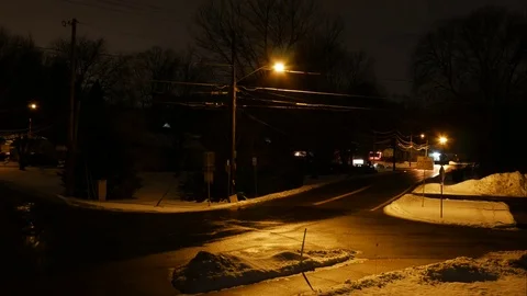 Street Timelapse at night 스톡 동영상 78602770