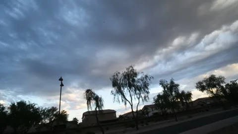 Street timelaspe in sunset Stock Footage 135707655