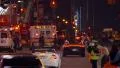 Street traffic and ambulance vehicles at night, Times Square, New York City 4k or 4k+ Resolution