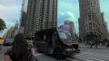 Street traffic cars Flatiron Building New York City landmark skyscraper NYC 4k or 4k+ Resolution