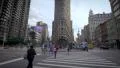 Street traffic crossroad zebra crossing cars Flatiron Building New York City NYC 4k or 4k+ Resolution