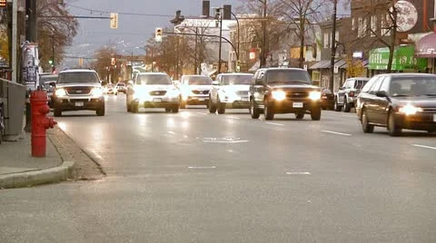 Street traffic Stock Footage 22020916