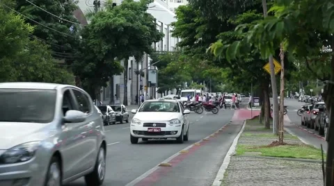 Street traffic Video stock 40043674