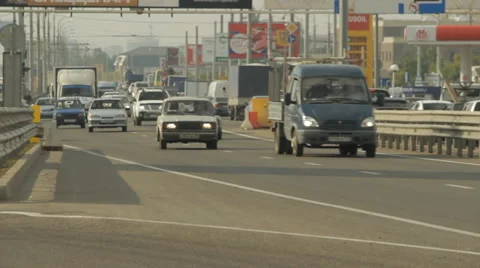 Street traffic Stock Footage 55844625