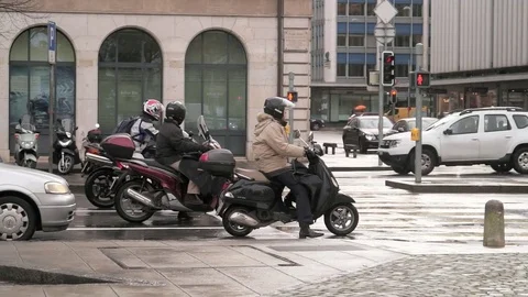 Street traffic Stock Footage 73594897