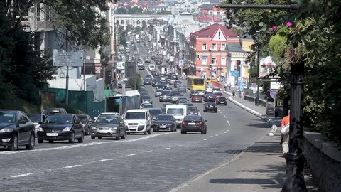 Street traffic Video stock 123776964