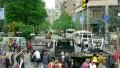 Street traffic pedestrians crossing zebra Manhattan New York City NYC day 4k or 4k+ Resolution