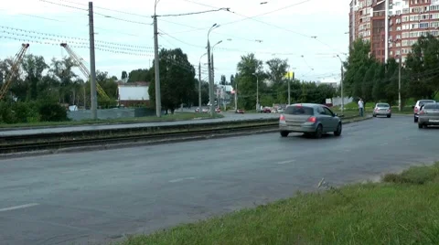 Street transport Stock Footage 8556616