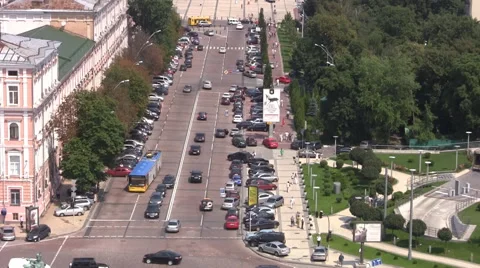 Street Trees Kiev Stock Footage 46161964