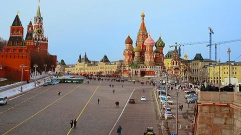 Street uín Moscow Stock Footage 78192846