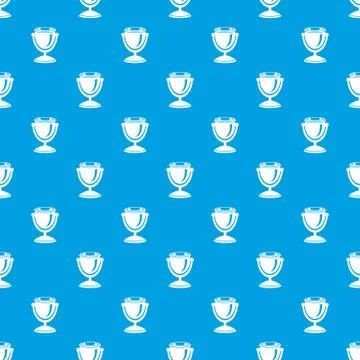 Street urn pattern seamless blue 库存插图