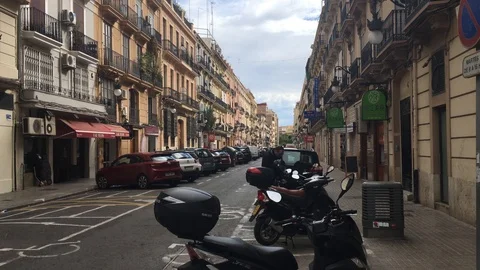 Street in Valencia Stock Footage 108456429