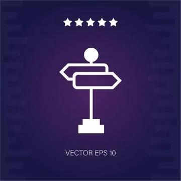Street vector icon Stock Illustration