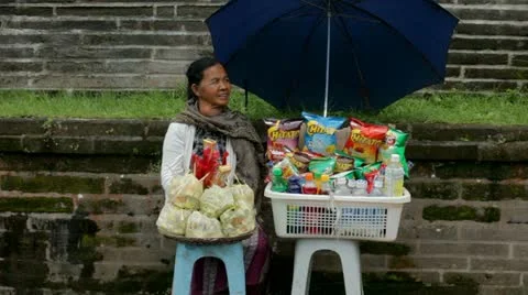 Street vendor Stock Footage 23327951