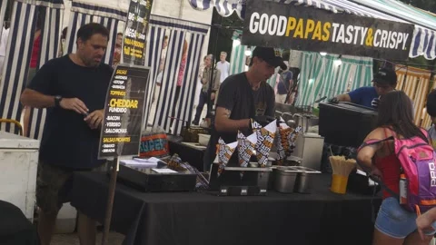 Street vendor Stock Footage 291557102