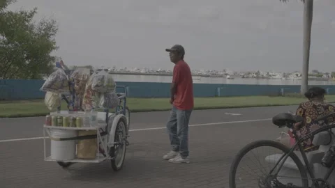 A street vendor in Panama Stock Footage 343743104