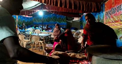 Street Vendor at Pushkar Stock-Footage 58337278