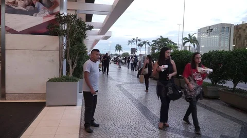 Street Vendors Video stock 120543201