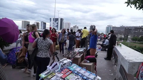 Street Vendors Stock Footage 120543233