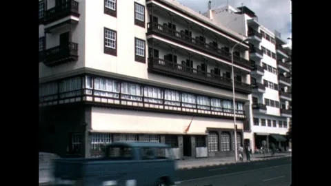 Street View with Balconies Stock Footage 278331825
