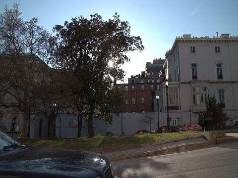 Street View Car passing Stock Footage 74849046