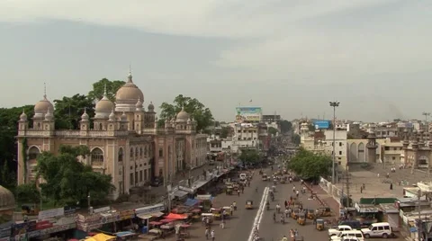 Street view from Charminar Vídeo Stock 55442330