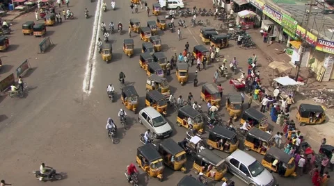 Street view from Charminar  Stock-Footage 55442610