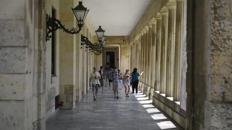Street view in Corfu, Greece. Stock Footage 41803101