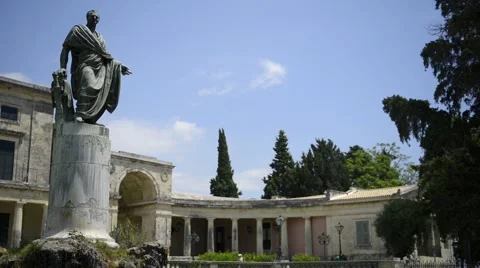 Street view in Corfu, Greece. Stock Footage 41803133
