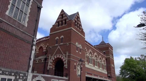 Street view of Harrow School 스톡 동영상 38128672