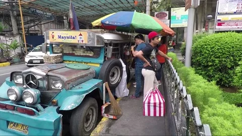 Street View, Jeepney Food Truck, Stock Video Pond5