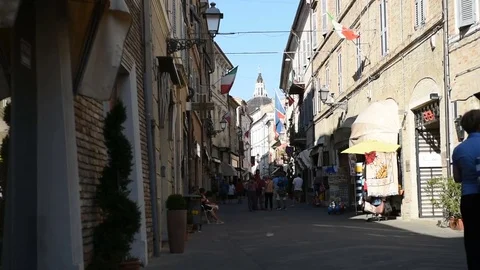 Street view of loreto Stock Footage 78674369