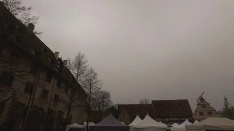 Street view of the Maulbronn Monastery Stock Footage 303018005