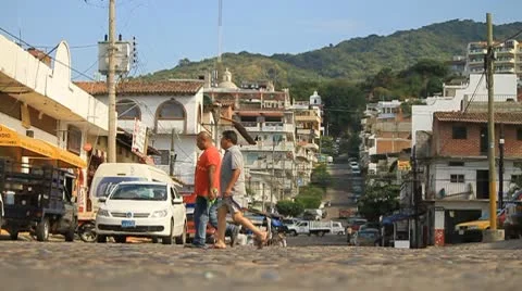 Street view in Mexico. Stock Footage 10787739