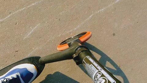 Street view movement on a scooter Stock Footage 249783543