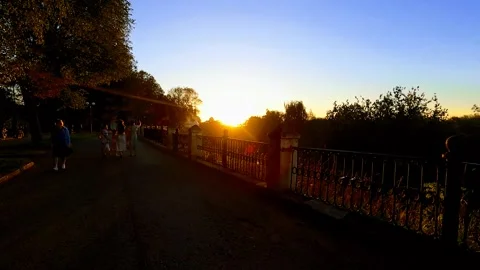 Street view movement on a scooter Stock Footage 249853949