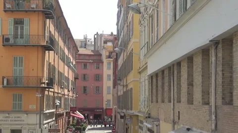 Street view in Nice Stock Footage 107867796