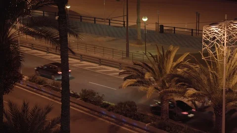 Street view at night. Stockbeeldmateriaal 98421388