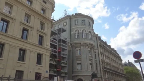 Street view in Paris Stock Footage 107867739