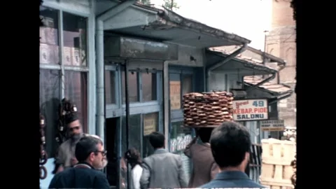 Street View with Shops Stock Footage 278100876