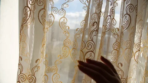 Street view through the window Stockbeeldmateriaal 127502530