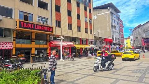 Street view of Turkish district Stock Footage 277173789