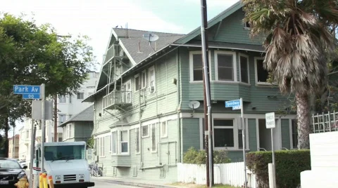 Street w Postal 2 Stock Footage 738385