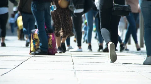 Street Walking #1 Video stock 115092003