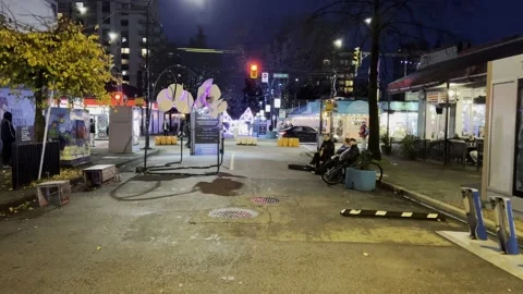 Street Walking Stock Footage 165914348